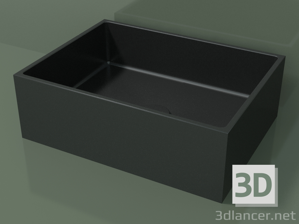 modèle 3D Vasque à poser (01UN21101, Deep Nocturne C38, L 48, P 36, H 16 cm) - preview