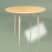modèle 3D Table de cuisine Spoutnik 90 cm placage (blanc) - preview