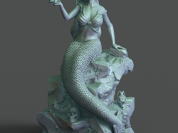 Mermaid on the stone