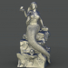 Meerjungfrau auf dem Stein 3D-Modell kaufen - Rendern