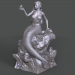 modello 3D di Sirena sulla pietra comprare - rendering