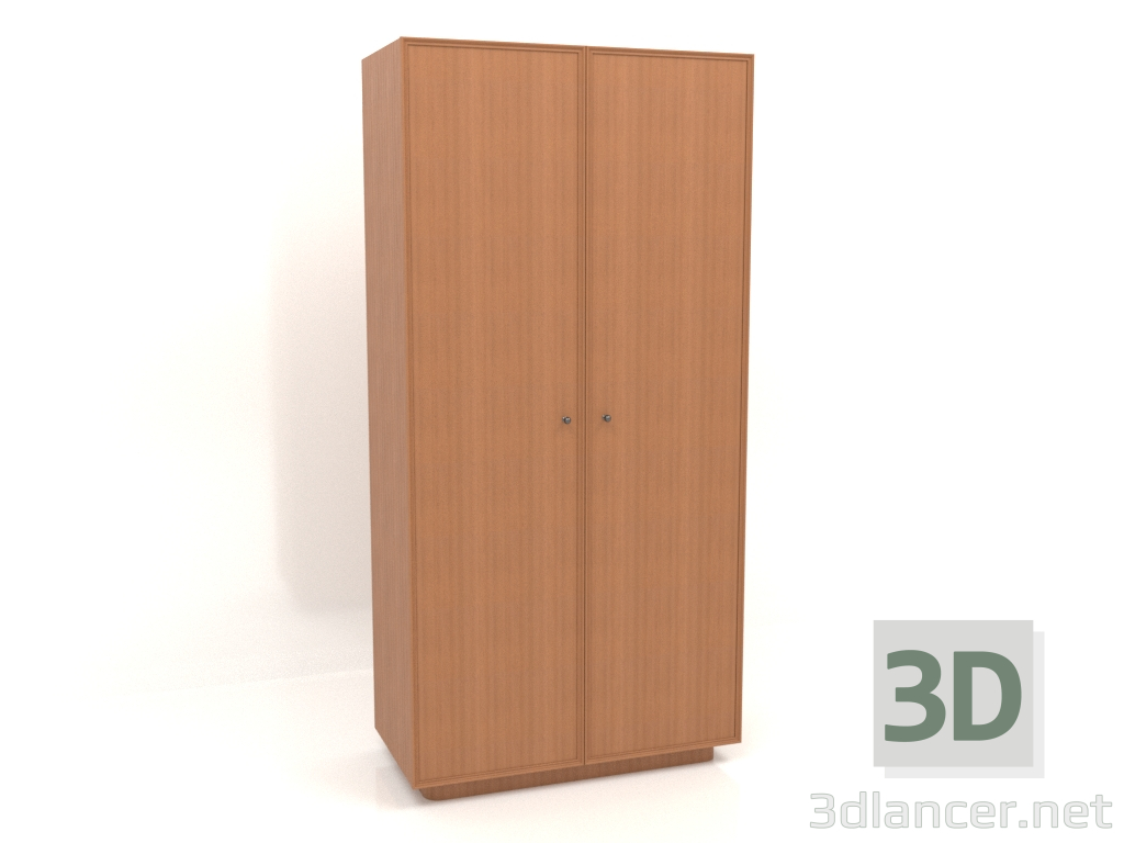 3d model Wardrobe W 04 (1005x501x2066, wood red) - preview