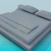 3D modeli Yatak yüksek Poly - önizleme