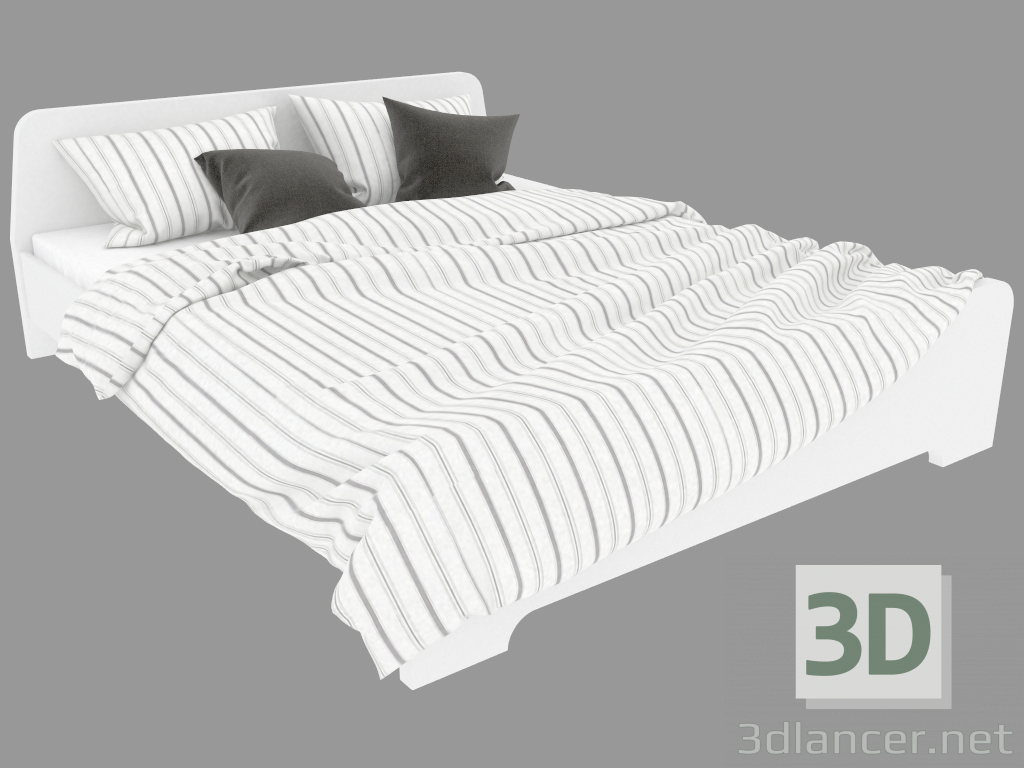 3d model Ascensión de cama doble (208x167) - vista previa