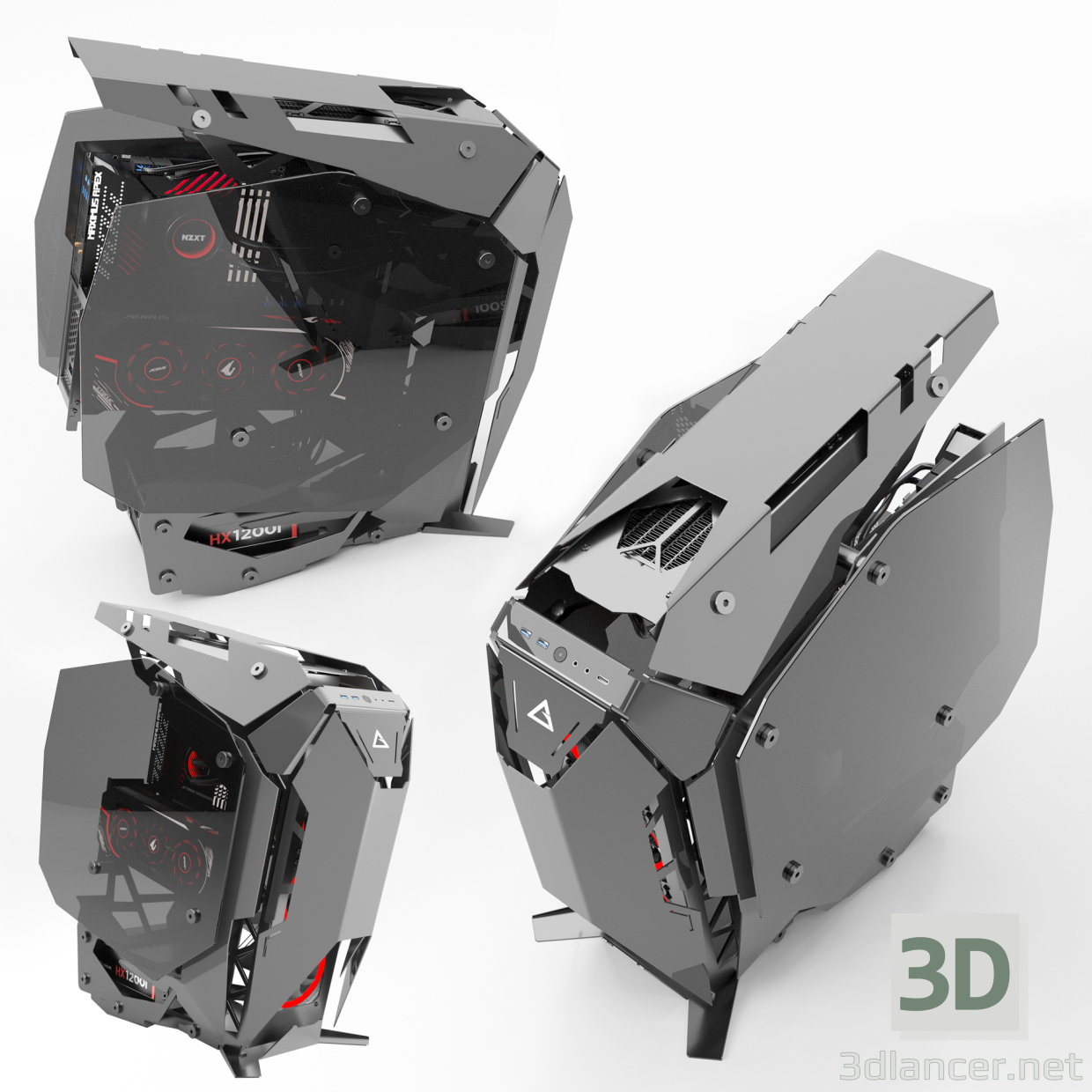 3D Masaüstü bilgisayar modeli satın - render