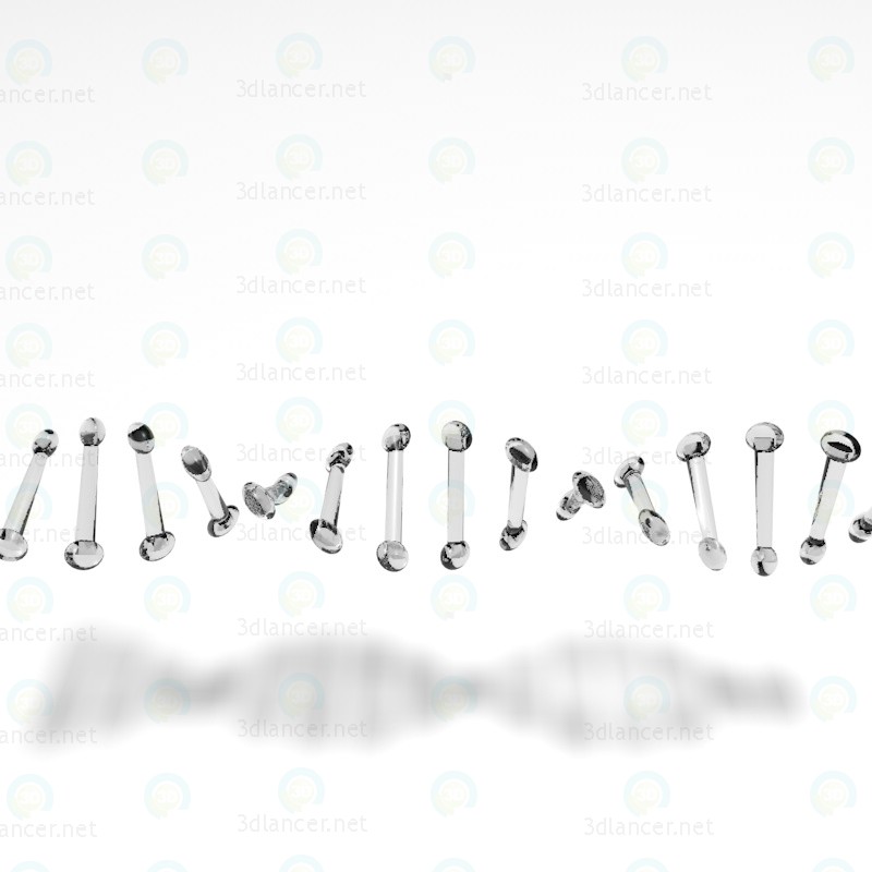 modèle 3D La molécule d’ADN - preview