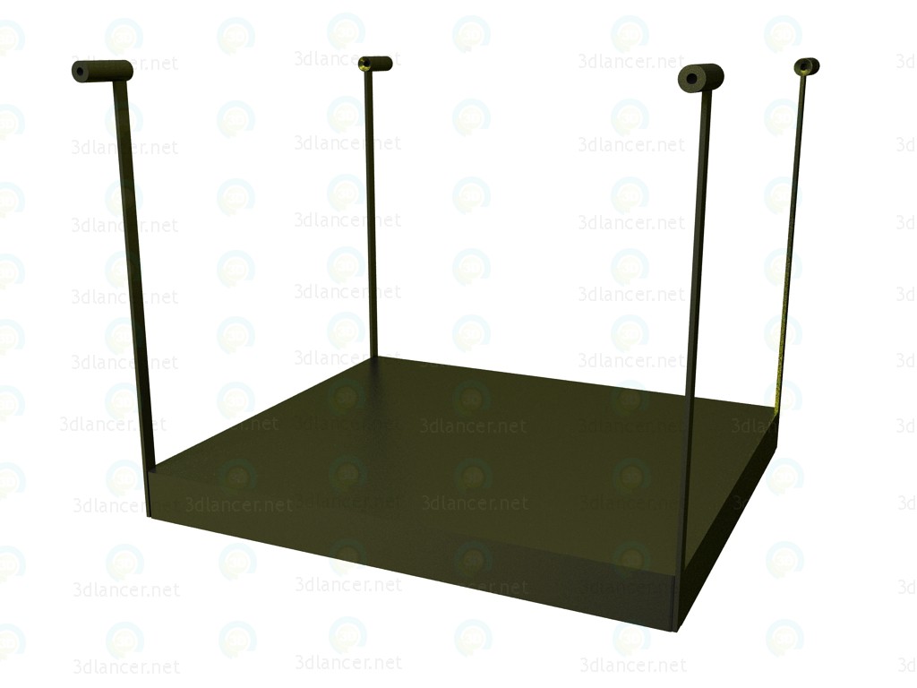modello 3D Per mensola tavolo p1s0506a - anteprima