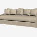 3D Modell Sofa-Bett 3-sitzig (Licht) - Vorschau