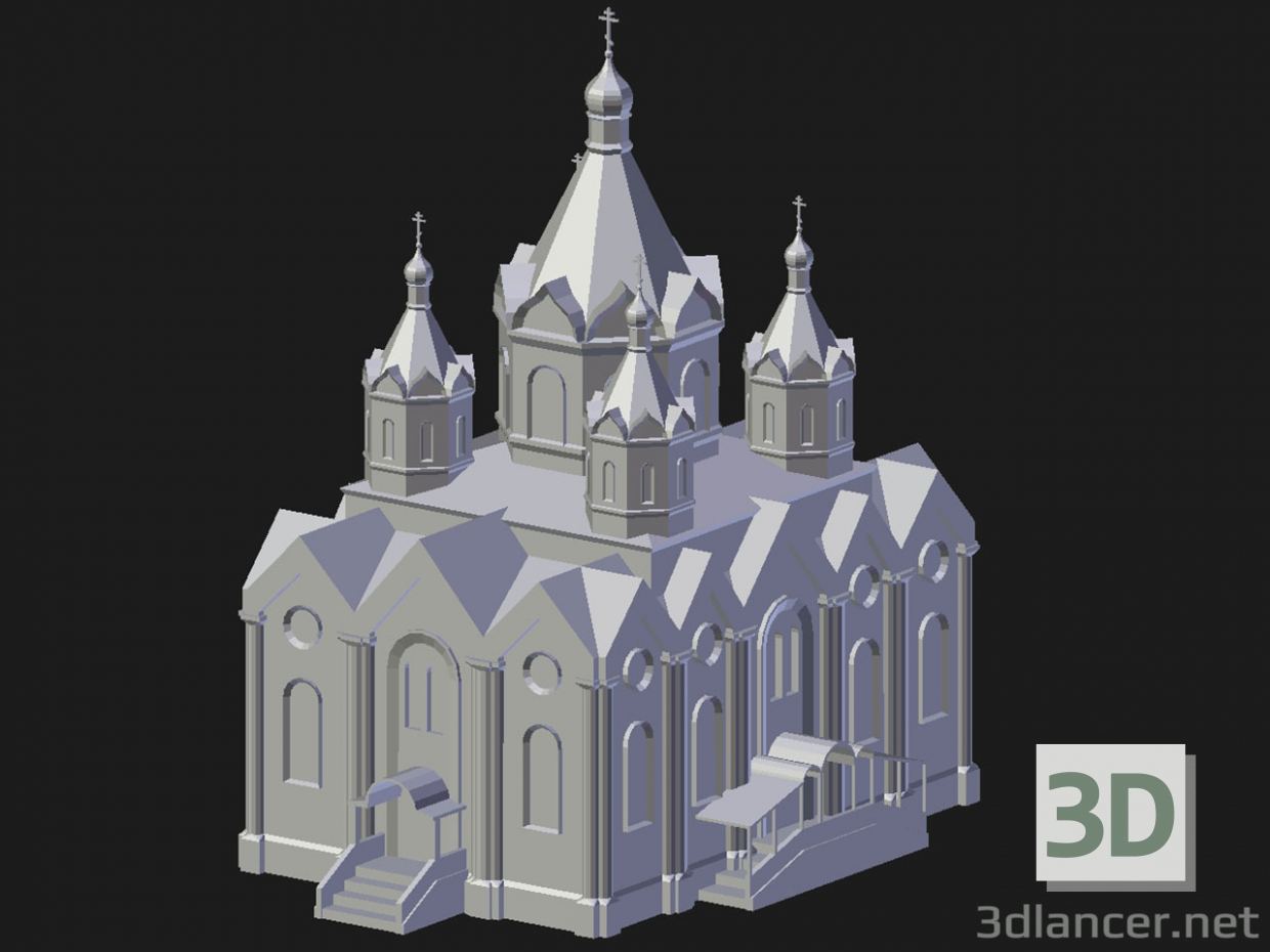 3D Modell Arzamas. Weihnachtskirche - Vorschau