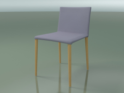 Chair 1707 (H 77-78 cm, with leather upholstery, L22 natural oak)