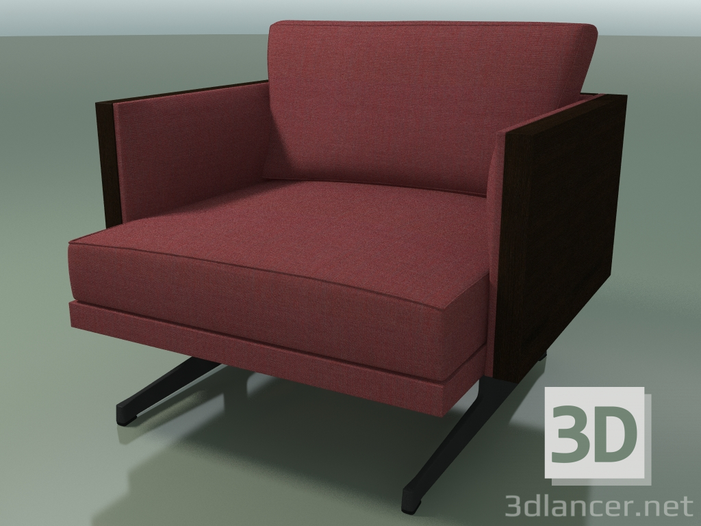 Modelo 3d Assento único 5211 (pernas H, Wenge) - preview