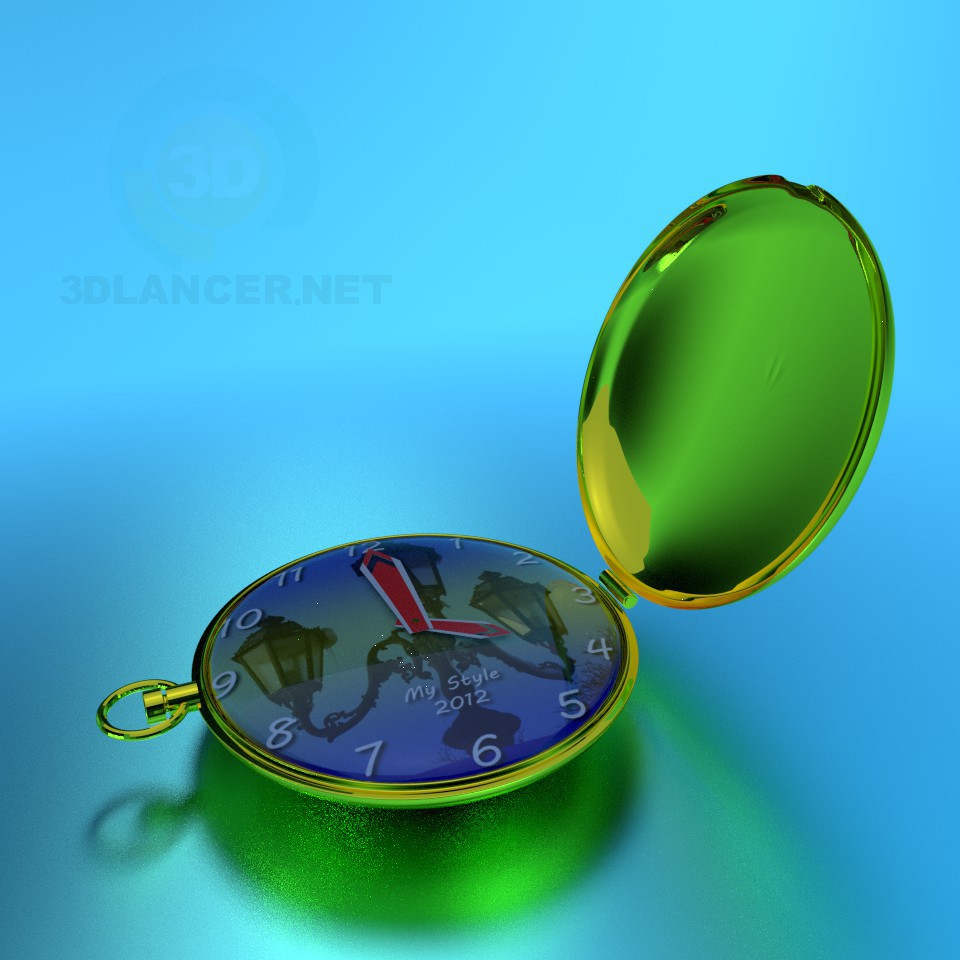 3d модель Кишеньковий годинник – превью