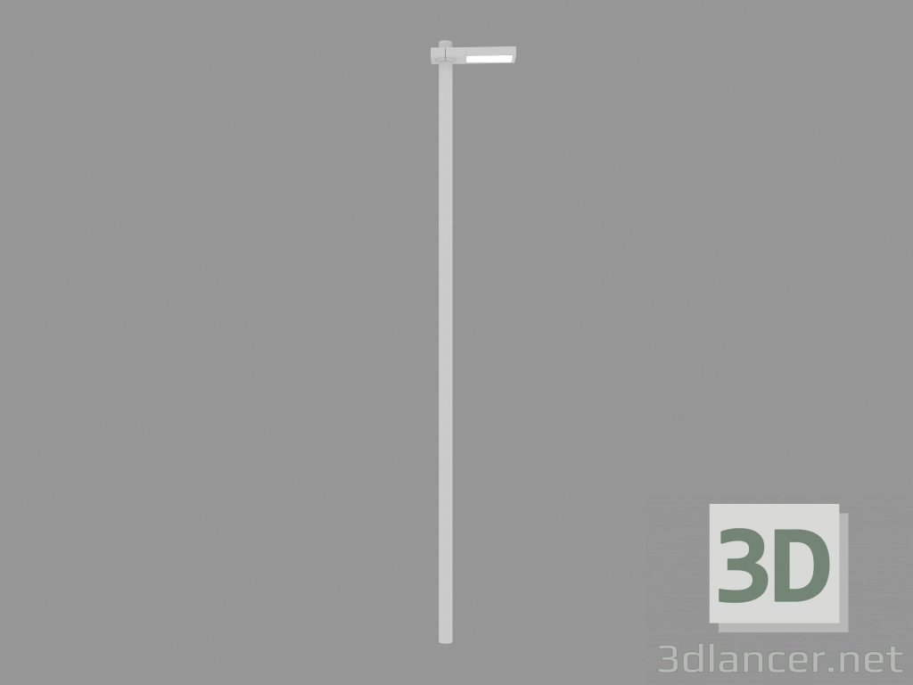 modello 3D Lampione AVENUE CYCLE LANE; PEDONALE 12led (S3095N) - anteprima