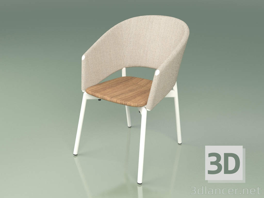 3D Modell Komfortstuhl 022 (Metal Milk, Sand) - Vorschau