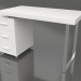 3D modeli Çalışma masası Ashby (beyaz) - önizleme