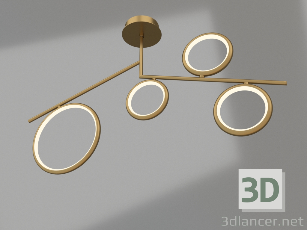3d model Ceiling chandelier (6580) - preview