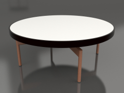 Round coffee table Ø90x36 (Black, DEKTON Zenith)