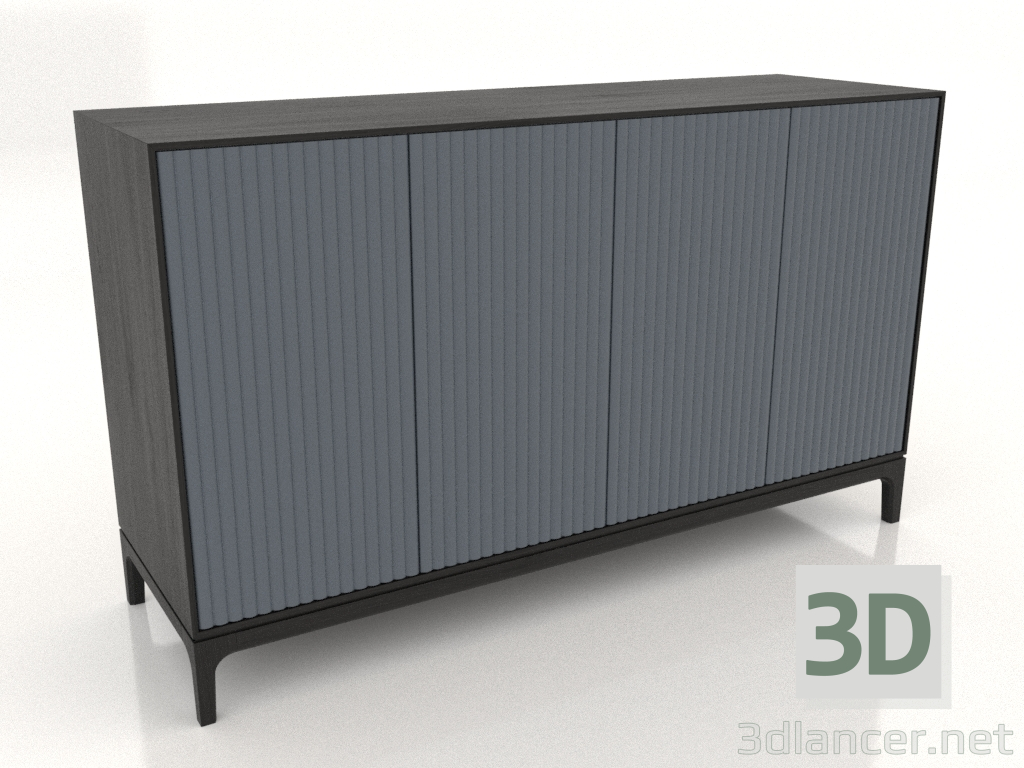 modèle 3D Meuble TV FARGO avec façades fraisées 1600x500x950 mm (ardoise, chêne noir, option 4) - preview