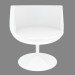 3D Modell Stuhl verdreht Club 54 weiß - Vorschau