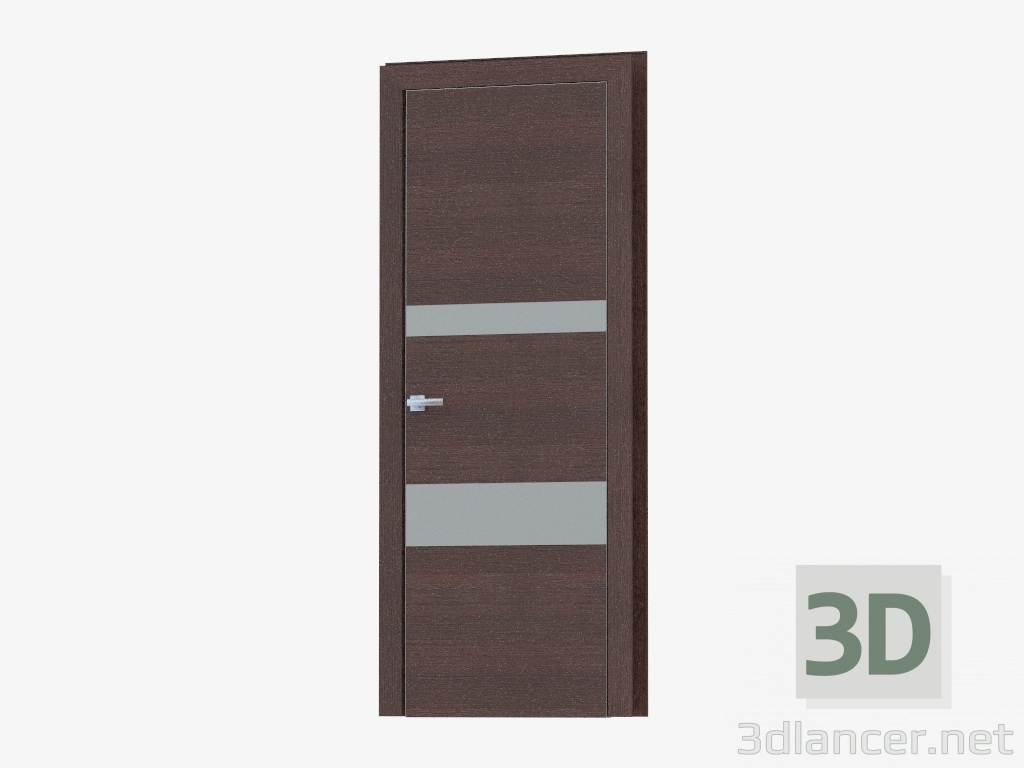 3d модель Двері міжкімнатні (45.31 silver mat) – превью