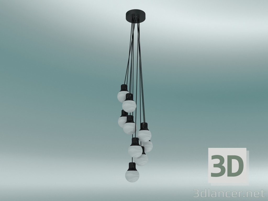modello 3D Lampada a sospensione Mass Light (NA6, marmo) - anteprima