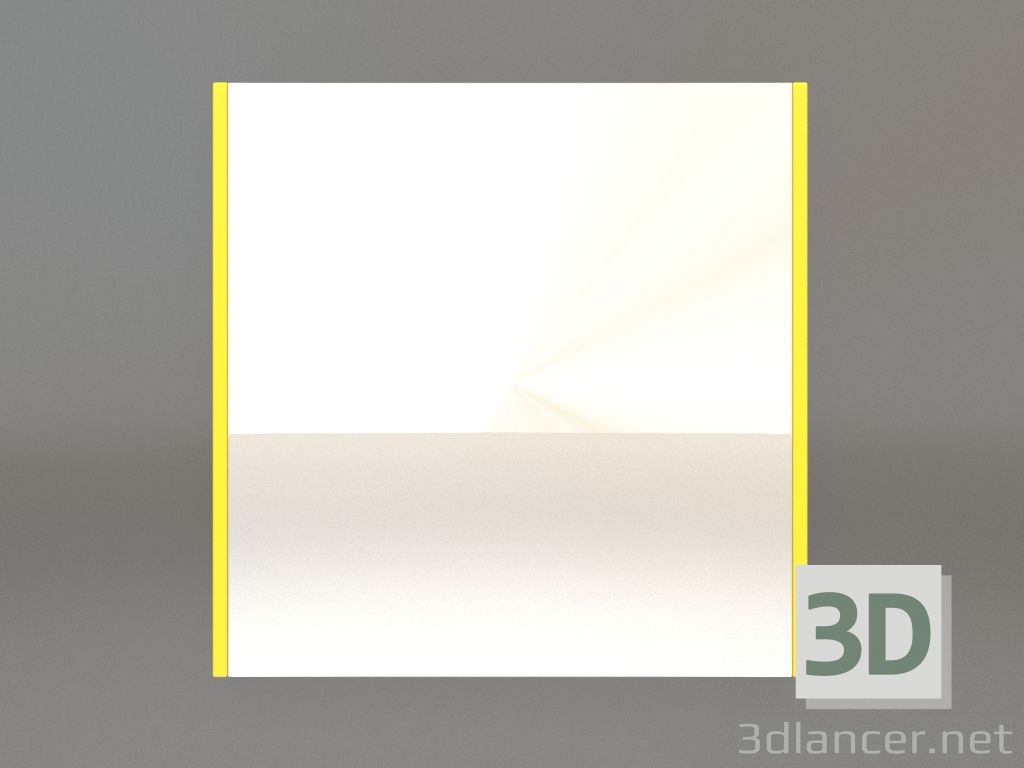 3d model Mirror ZL 01 (400х400, luminous yellow) - preview