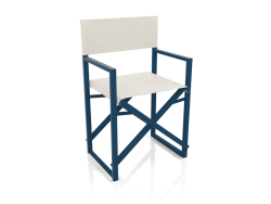 Cadeira dobrável (cinza azul)