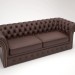 3d Triple sofa Chester model buy - render