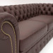 3d Triple sofa Chester model buy - render