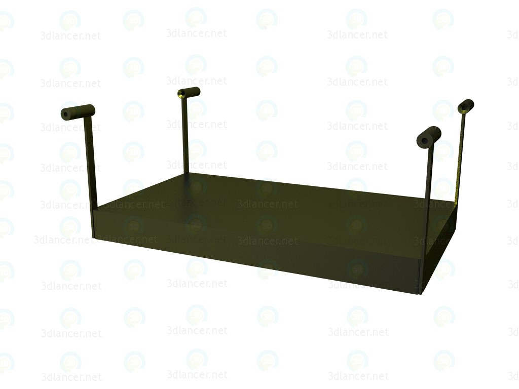 3D Modell Regal für Tisch P1S0505B - Vorschau