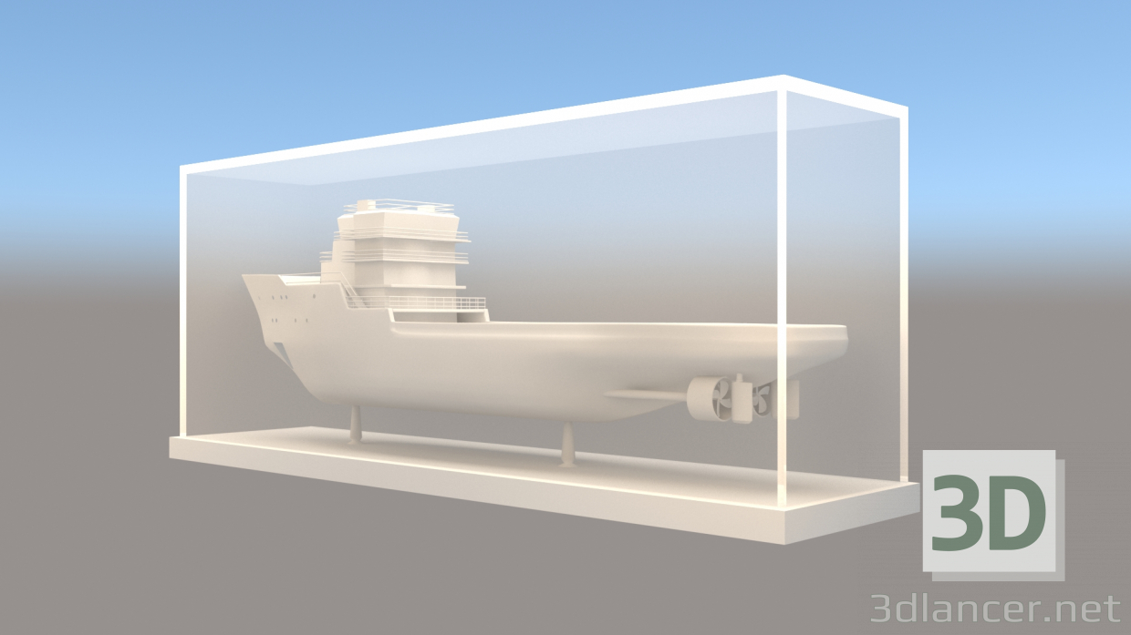 modello 3D Icebreaker traino Polar Explorer - anteprima