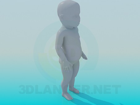 modello 3D Bambino - anteprima