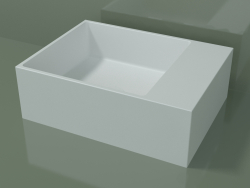Tezgah üstü lavabo (01UN21102, Glacier White C01, L 48, P 36, H 16 cm)