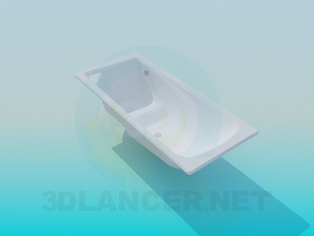 3d model Bath with a seat - preview