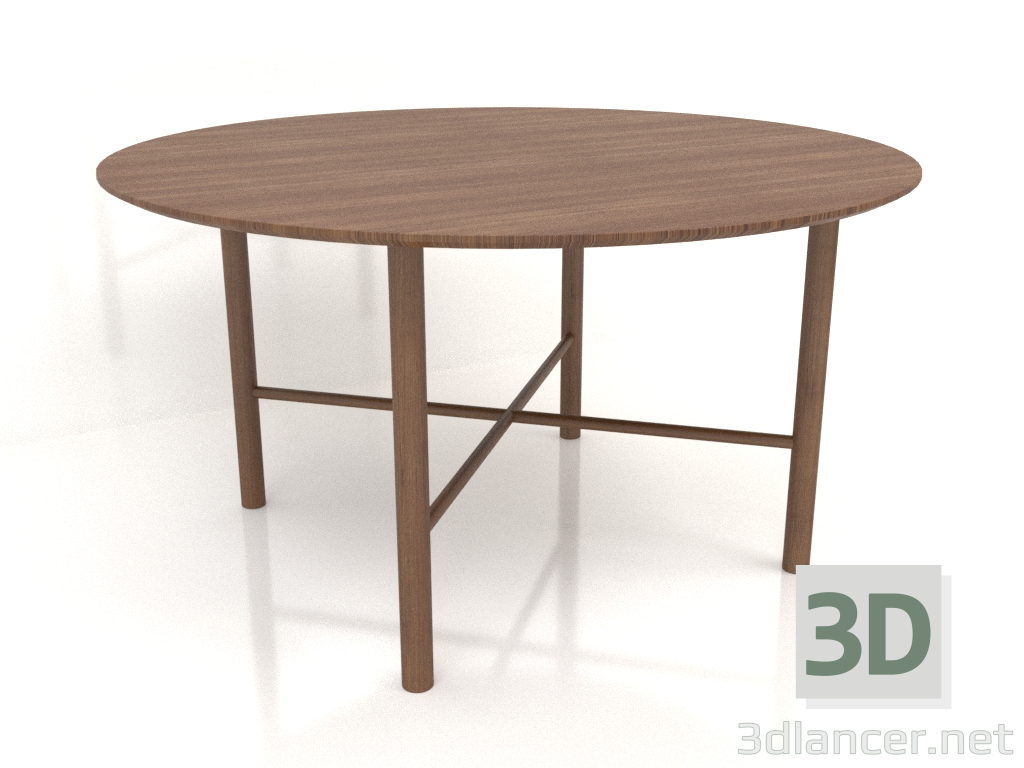 Modelo 3d Mesa de jantar DT 02 (opção 2) (D=1400x750, madeira castanha clara) - preview