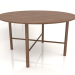 Modelo 3d Mesa de jantar DT 02 (opção 2) (D=1400x750, madeira castanha clara) - preview