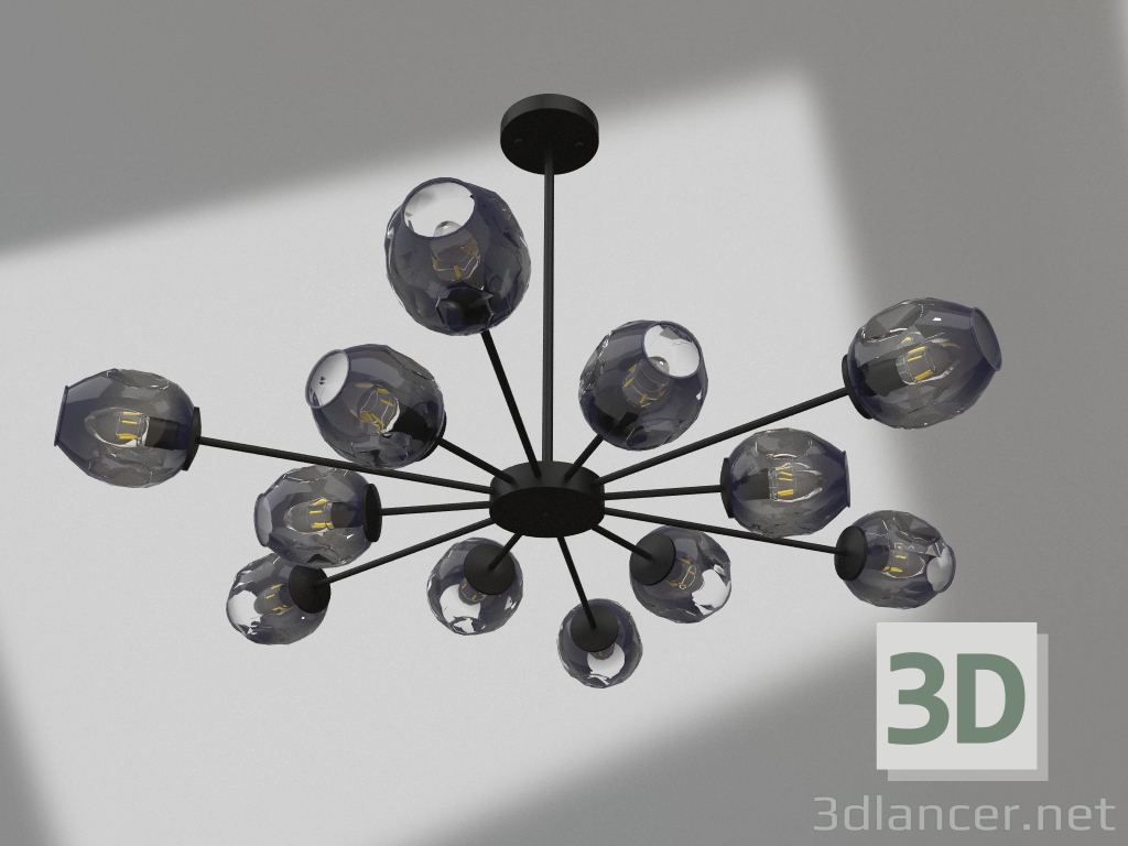 3D Modell Deckenlüster Nines (07616-12,19(05)) - Vorschau