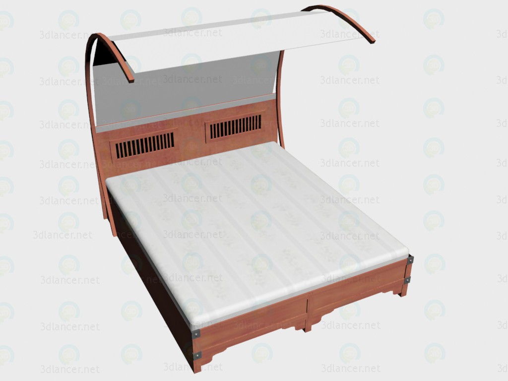 3 डी मॉडल 2-बिस्तर 160 x 200 + वालन्स बिस्तर - पूर्वावलोकन