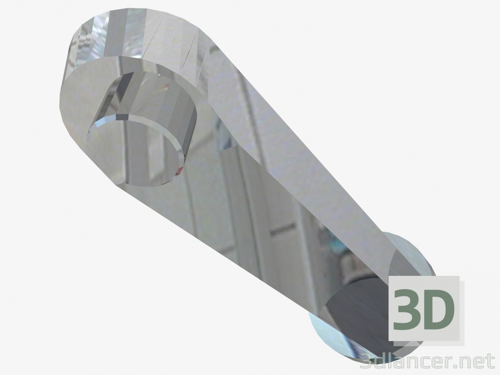 modello 3D Becco imbottito per bagno 174 mm Cascada (NAC 081K) - anteprima
