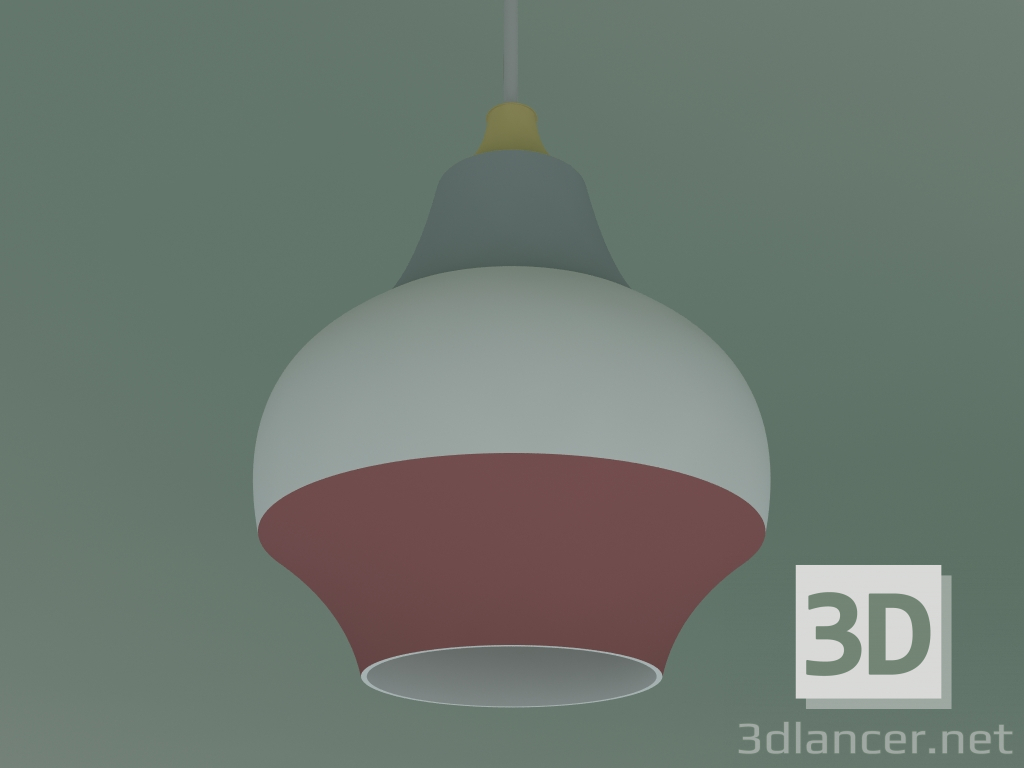 modello 3D Lampada a sospensione CIRQUE 150 (25W E27, TOP GIALLO) - anteprima