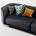 3d Fat-Tulip-3 Seater Sofa model buy - render