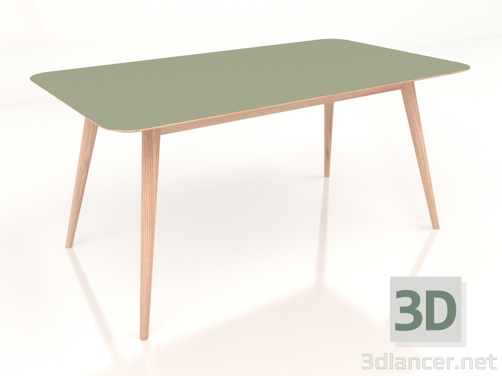 3D modeli Yemek masası Stafa 160 (Zeytin) - önizleme