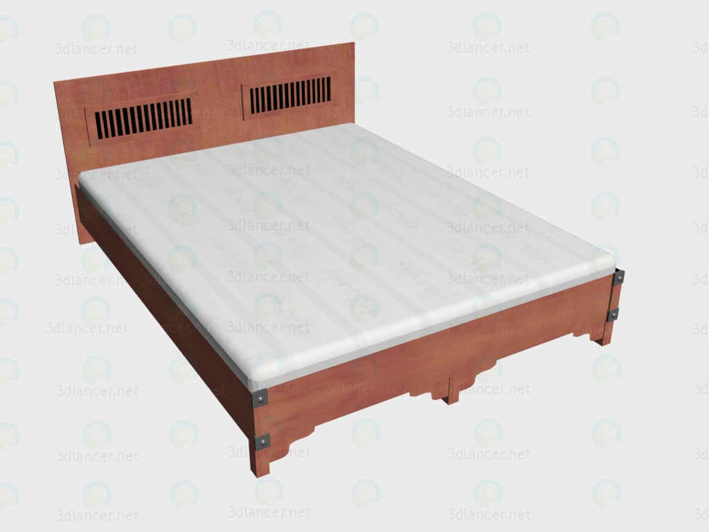 3 डी मॉडल डबल बेड 160 x 220 - पूर्वावलोकन