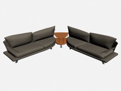 Un combinazione angolo di divano 2-x super roy 2