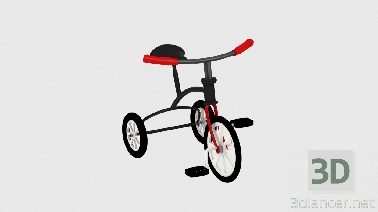 3D modeli Üç tekerlekli bisiklet - önizleme