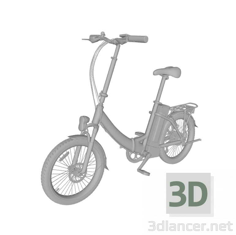 3d model Bicicleta electrica - vista previa
