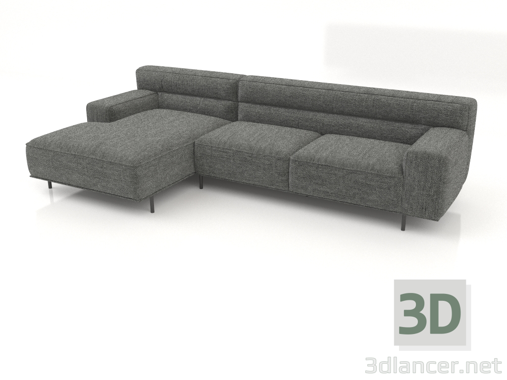 3D Modell Sofa mit Ottomane CAMERTON (Brugal 95) - Vorschau