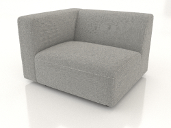 Sofa module 1 seater (L) 83x90 with an armrest on the left