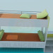 3d модель Двухэтажная кровать – превью