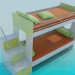 3d model Sofá cama - vista previa